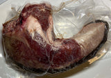 wagyu beef tongue frozen in shrink wrap