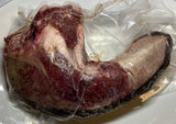 wagyu beef tongue frozen in shrink wrap